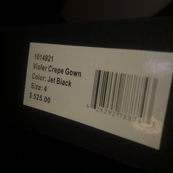 ⚡️NWT⚡️Halston Black strapless gown - Picture 4 of 5